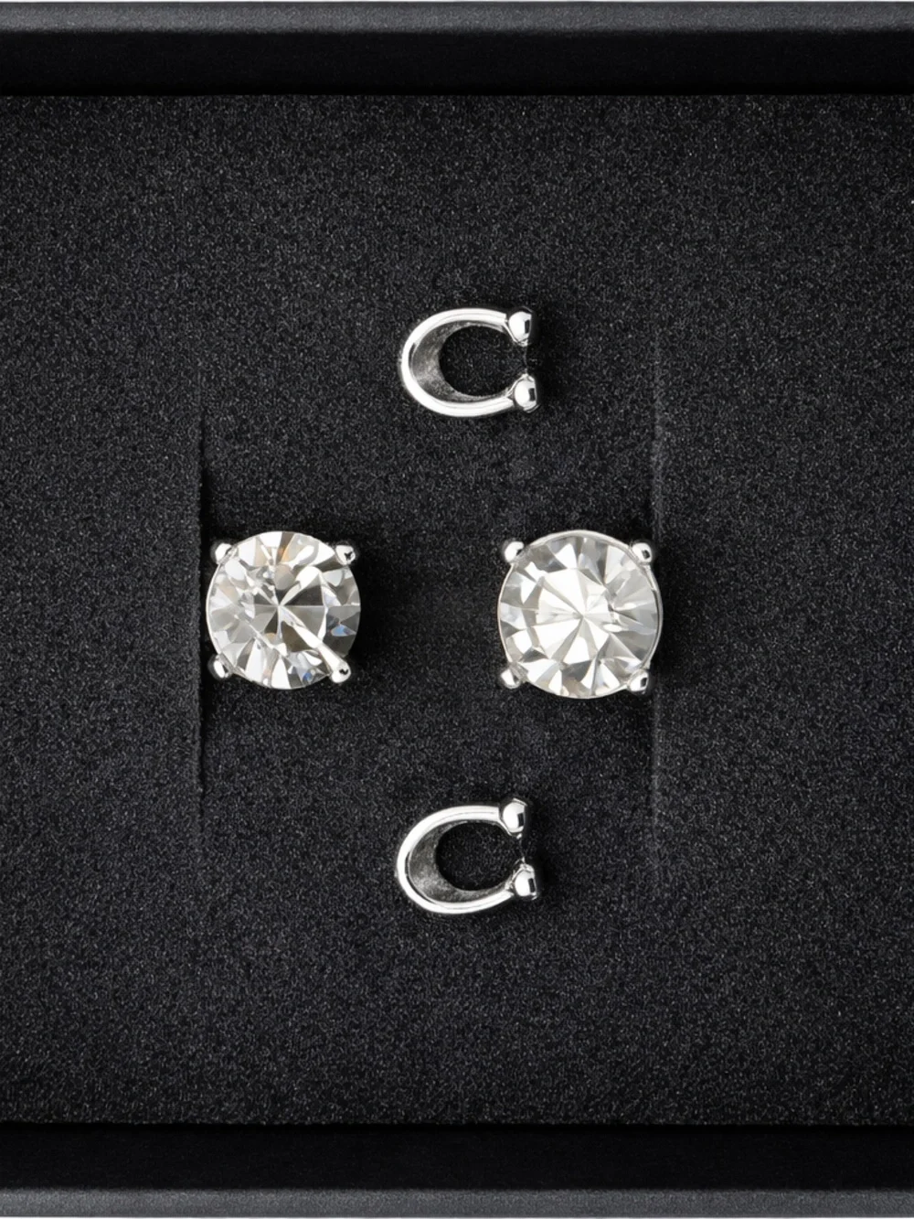 Coach Silver Earrings — Set of 2 Pair - Picture 4 of 4